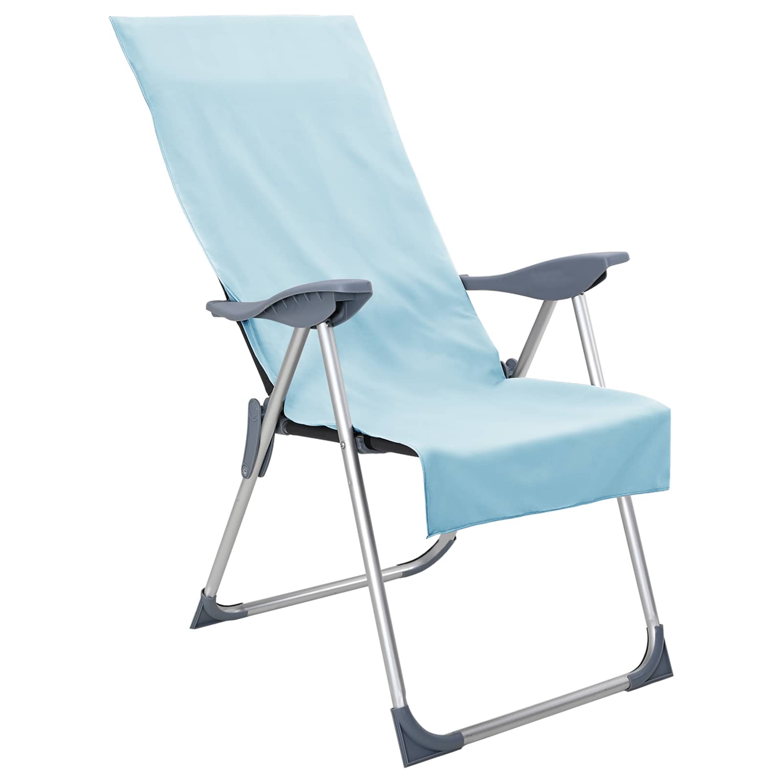 vidaXL Ręczniki do Krzeseł na Zewnątrz 2 pcs Niebieski 130 x 60 cm