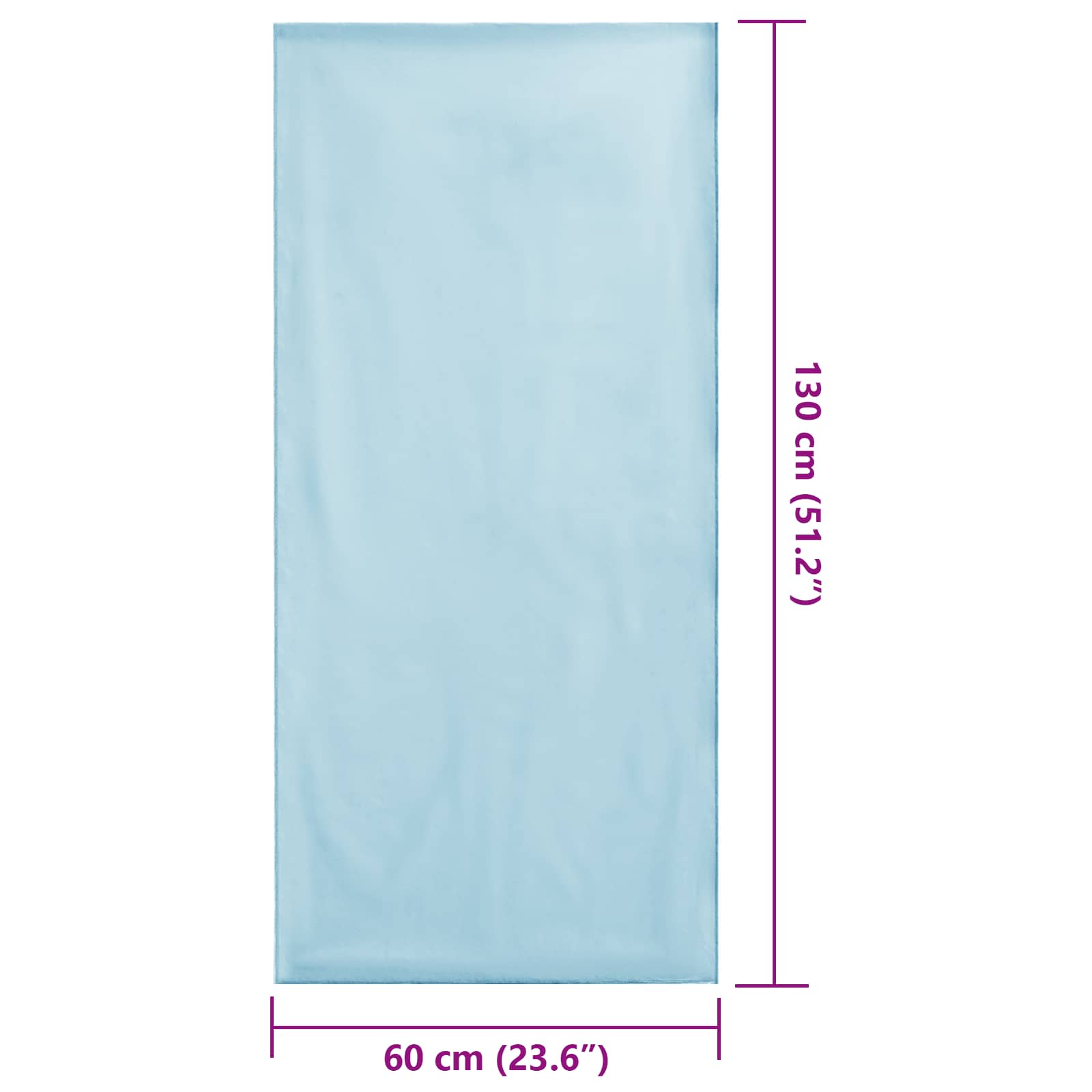 vidaXL Ręczniki do Krzeseł na Zewnątrz 2 pcs Niebieski 130 x 60 cm