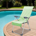 vidaXL Ręczniki do Krzeseł na Zewnątrz 2 pcs Zielony 130 x 60 cm