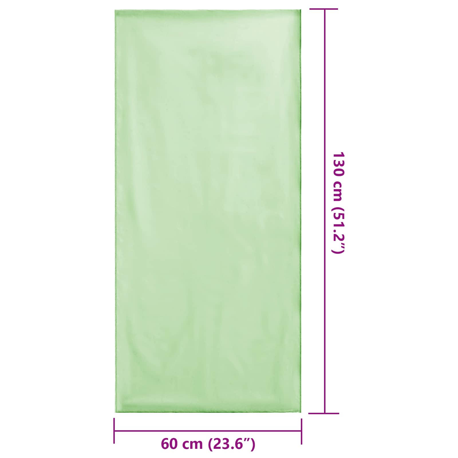 vidaXL Ręczniki do Krzeseł na Zewnątrz 2 pcs Zielony 130 x 60 cm