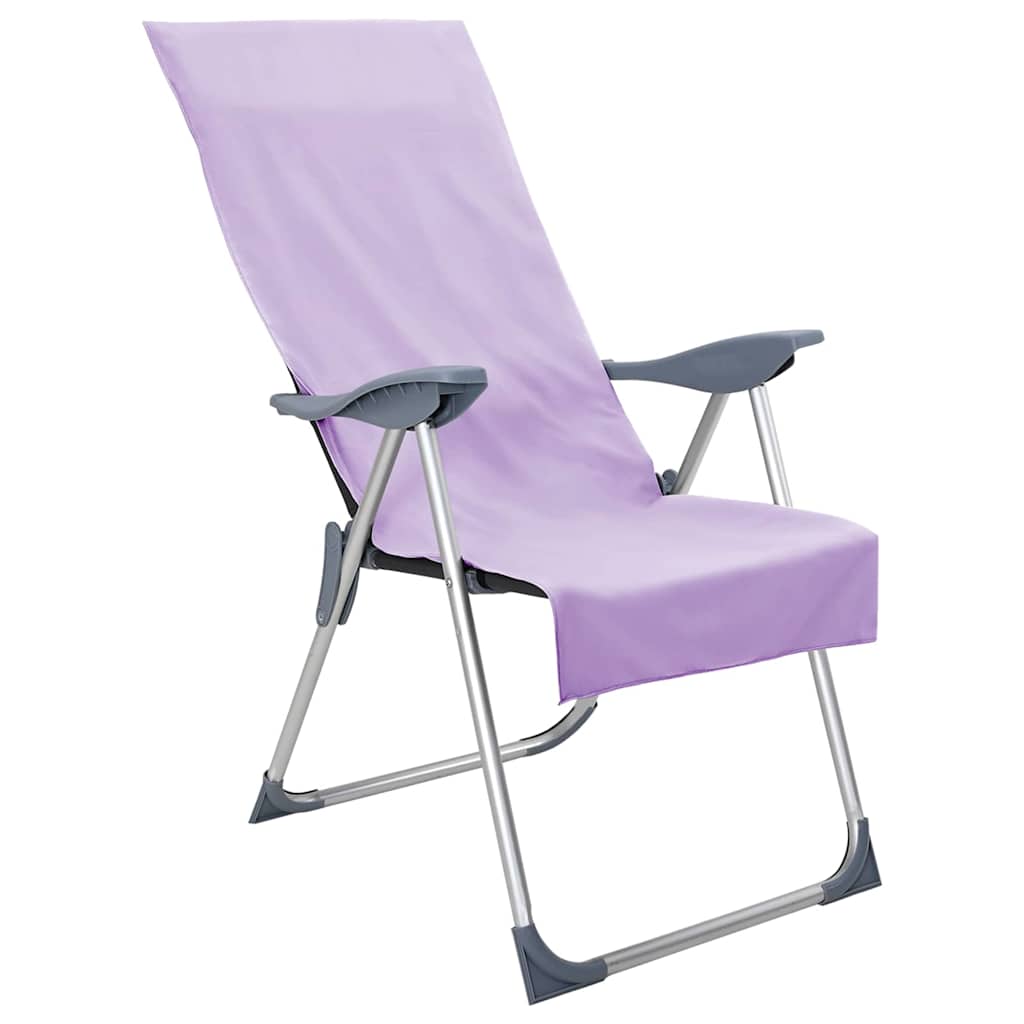 vidaXL Ręczniki do Krzeseł na Zewnątrz 2 pcs Fioletowy 130 x 60 cm