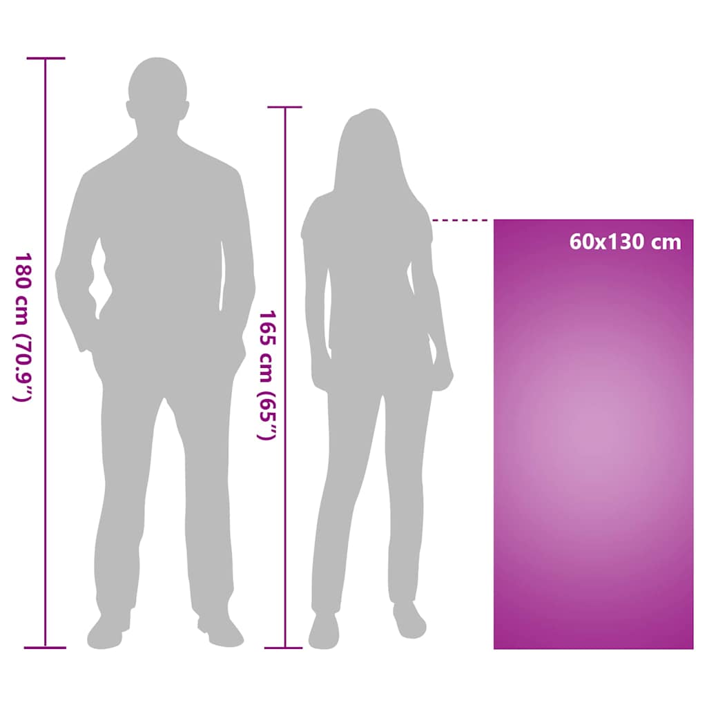 vidaXL Ręczniki do Krzeseł na Zewnątrz 2 pcs Fioletowy 130 x 60 cm