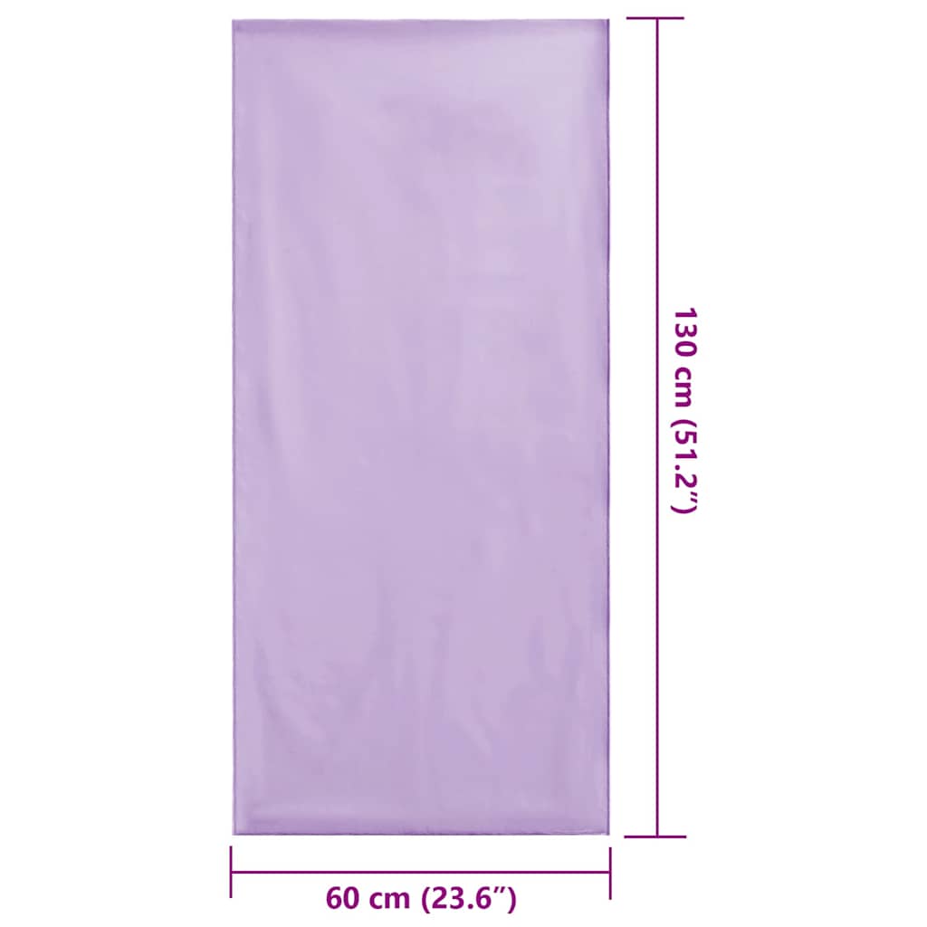 vidaXL Ręczniki do Krzeseł na Zewnątrz 2 pcs Fioletowy 130 x 60 cm