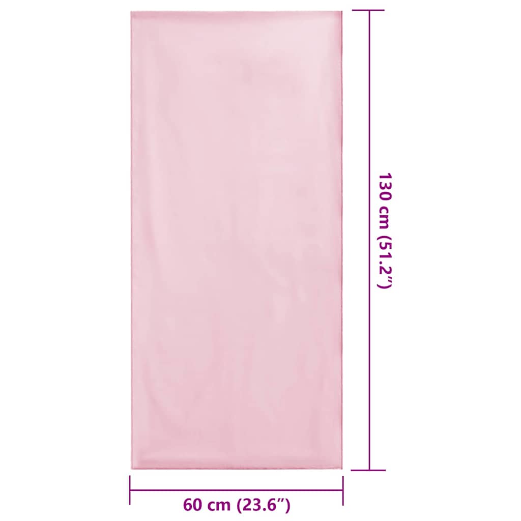 vidaXL Ręczniki do Krzeseł na Zewnątrz 2 pcs Różowy 130 x 60 cm