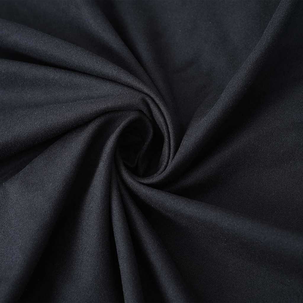 vidaXL Ręczniki na leżak 2 szt. Czarny 210 x 75 cm