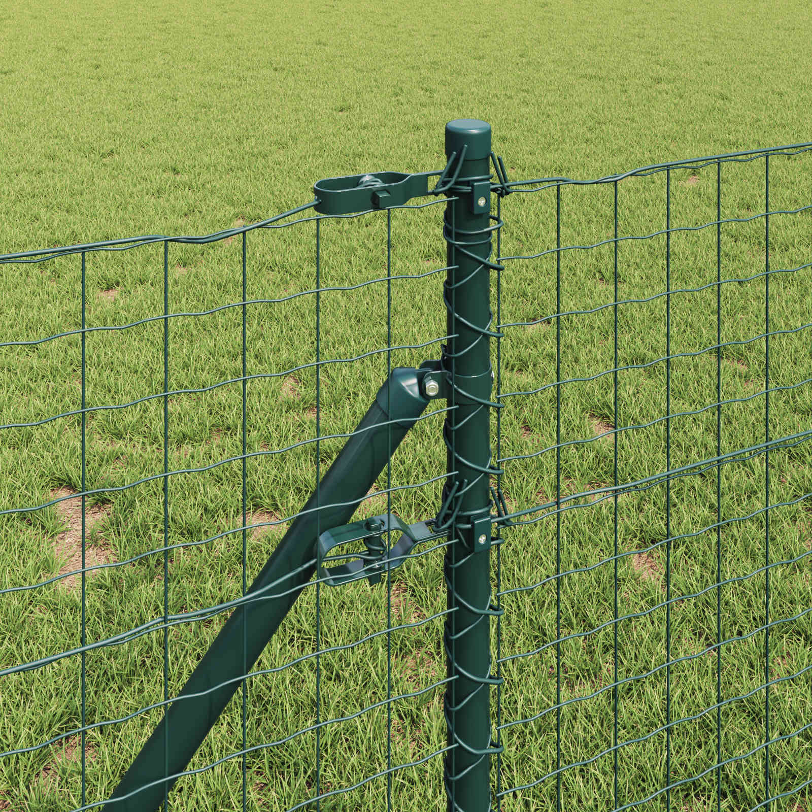 vidaXL Słupek ogrodzeniowy. 2 pcs Zielony 60 cm
