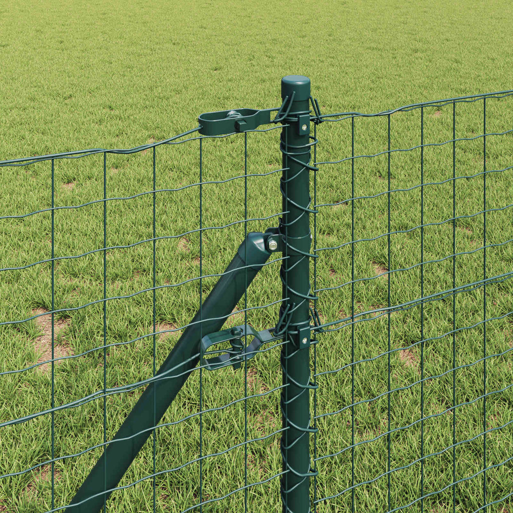 vidaXL Słupek ogrodzeniowy. 12 pcs Zielony 100 cm