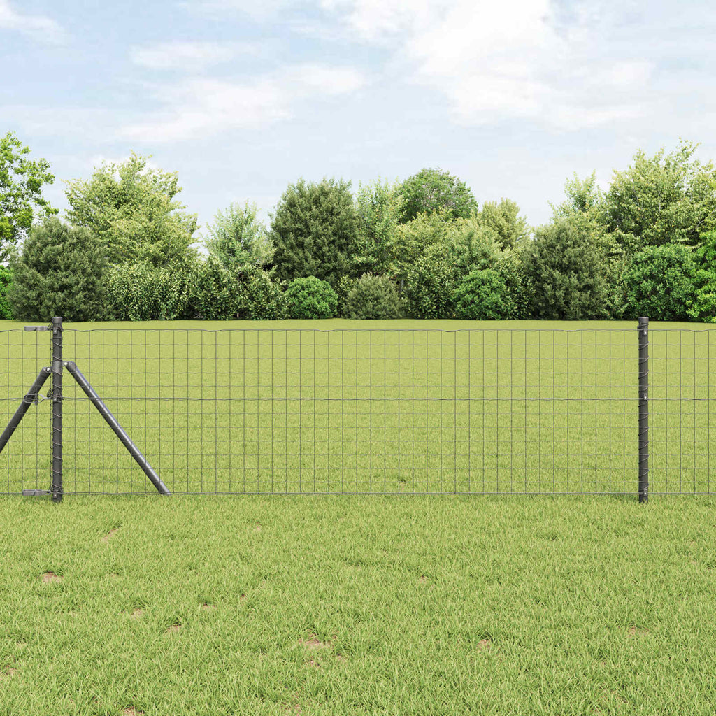 vidaXL Słupek ogrodzeniowy. 12 pcs Szary 100 cm