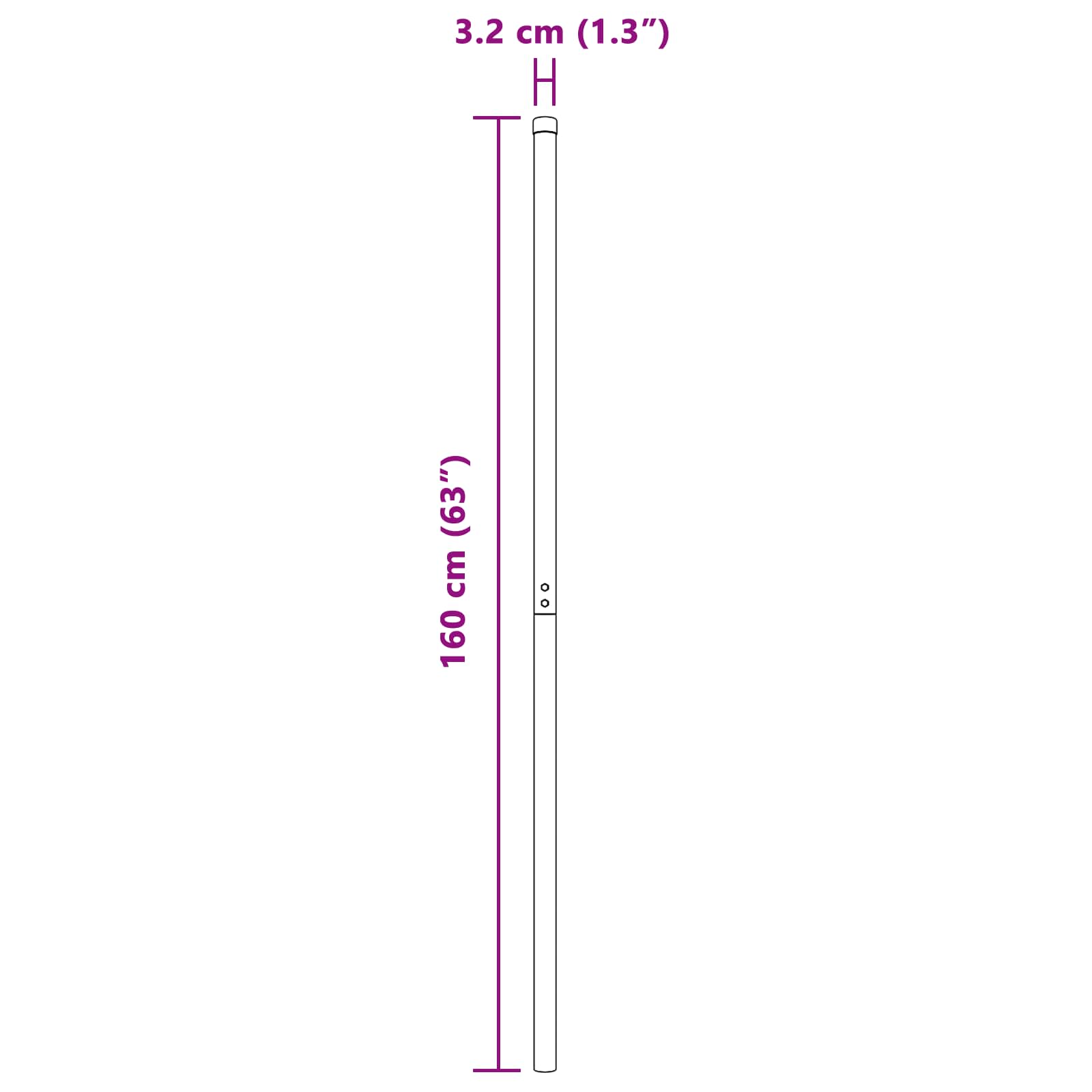 vidaXL Słupek ogrodzeniowy. 2 pcs Srebrny Stal Malowana Proszkowo