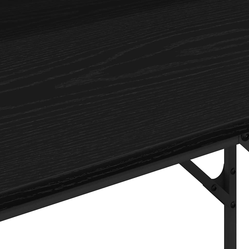 vidaXL Biurko Czarny Dąb 100 x 50 x 86,5 cm Materiał drewnopochodny