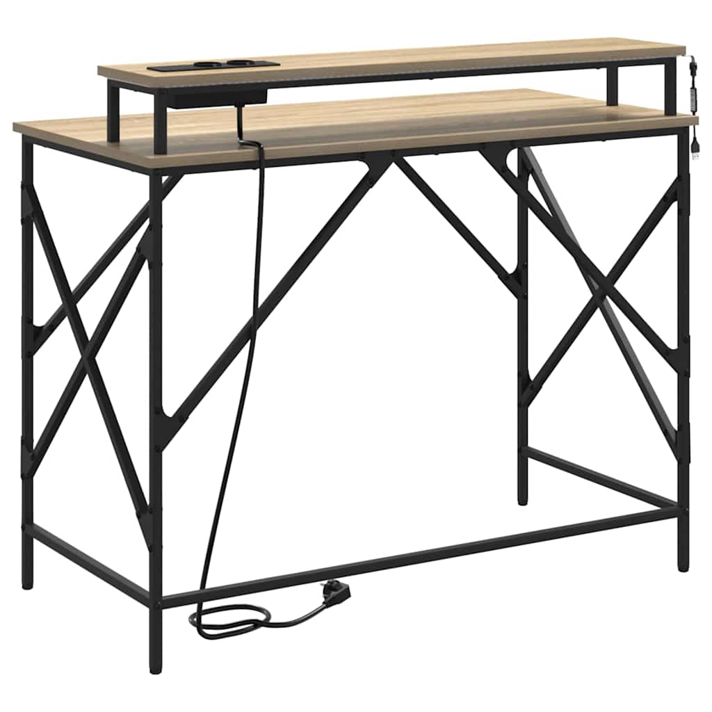 vidaXL Biurko Dąb Sonoma 100 x 50 x 86,5 cm Materiał drewnopochodny