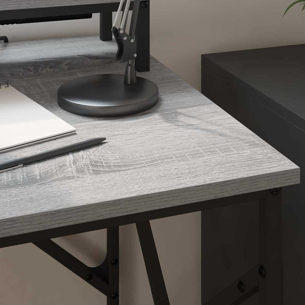 vidaXL Biurko Szary Sonoma 100 x 50 x 86,5 cm Materiał drewnopochodny