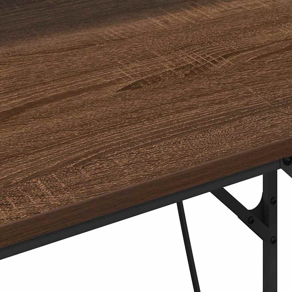vidaXL Biurko Brązowy dąb 100 x 50 x 86,5 cm Materiał drewnopochodny