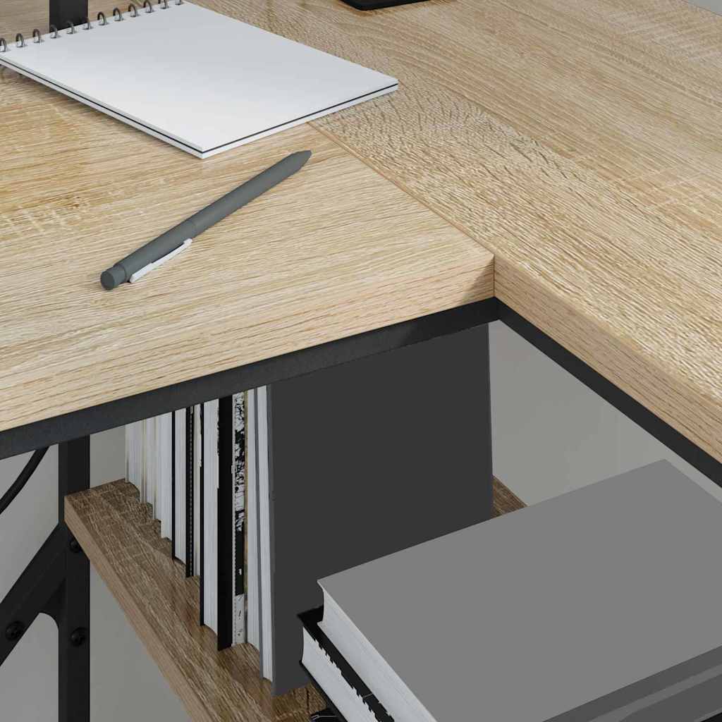 vidaXL Biurko Dąb Sonoma 120 x 79 x 86,5 cm Materiał drewnopochodny