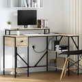 vidaXL Biurko Dąb Sonoma 120 x 79 x 86,5 cm Materiał drewnopochodny