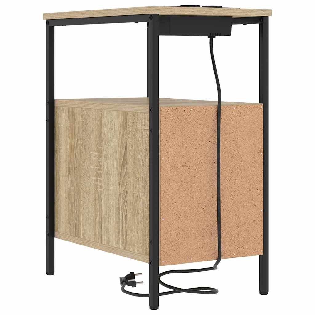vidaXL Szafka Nocna z szufladą 2 pcs Dąb Sonoma 30 x 48 x 61 cm