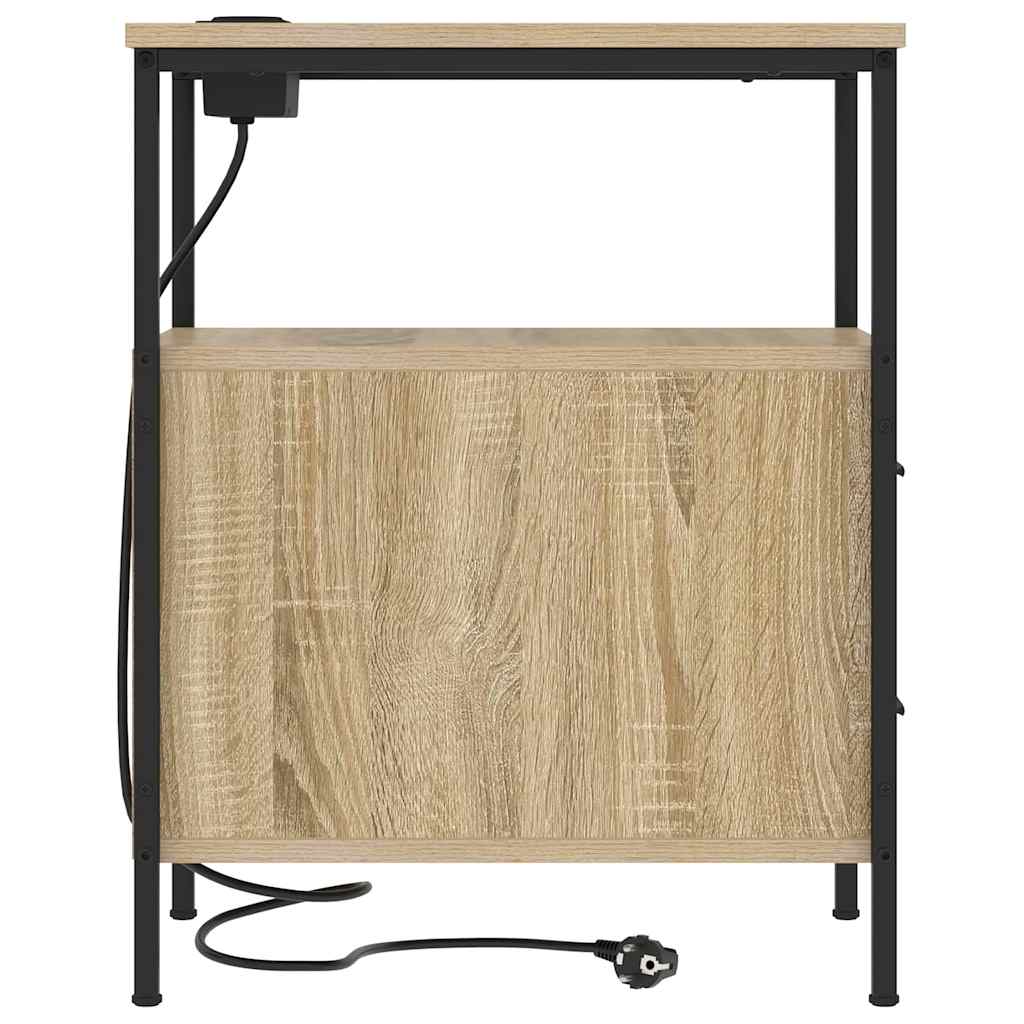 vidaXL Szafka Nocna z szufladą 2 pcs Dąb Sonoma 30 x 48 x 61 cm