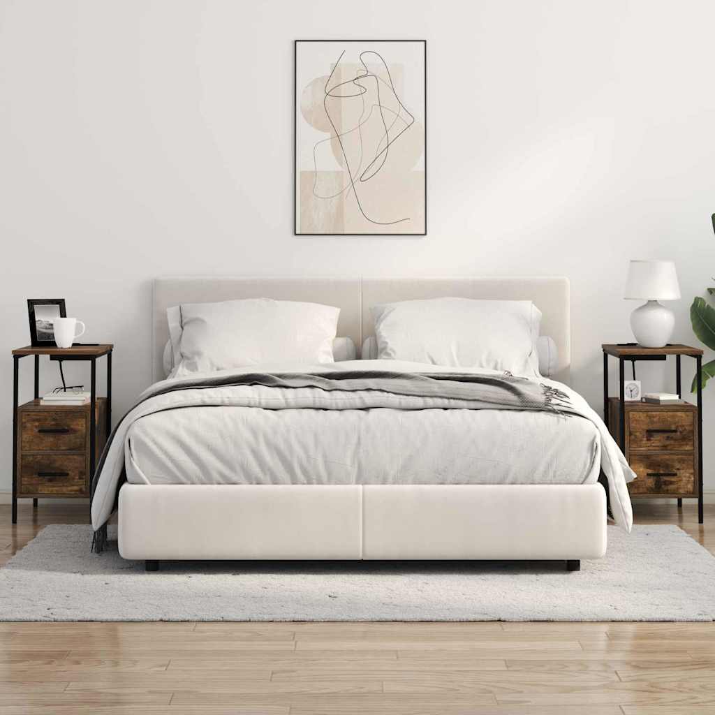 vidaXL Szafka Nocna z szufladą 2 pcs Dąb wędzony 30 x 48 x 61 cm