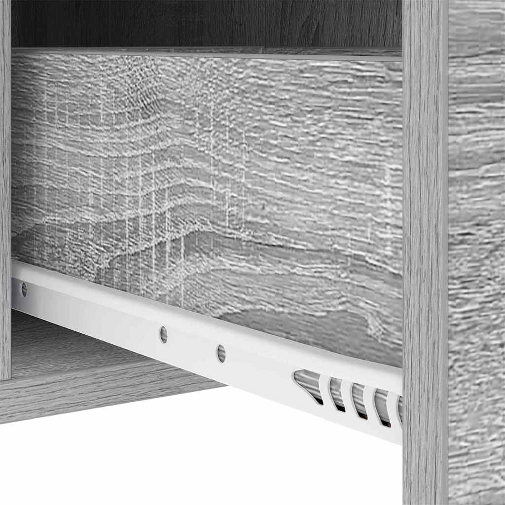 vidaXL Szafka Nocna z szufladą 2 pcs Szary Sonoma 30 x 48 x 61 cm
