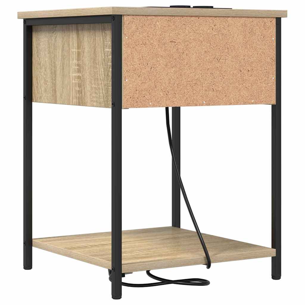vidaXL Szafka Nocna z szufladą 2 pcs Dąb Sonoma 42 x 41 x 56 cm