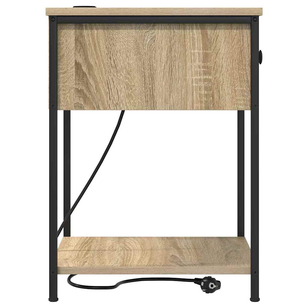 vidaXL Szafka Nocna z szufladą 2 pcs Dąb Sonoma 42 x 41 x 56 cm