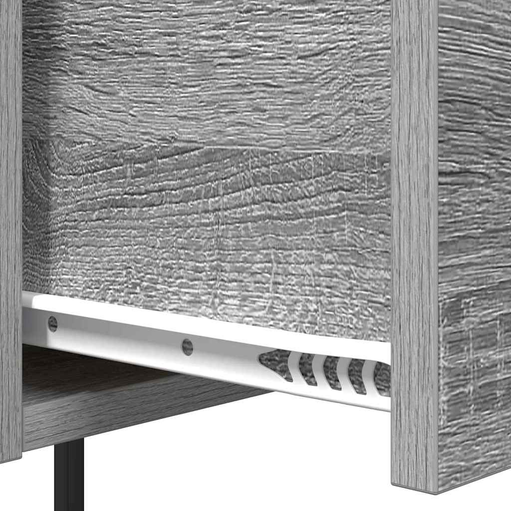 vidaXL Szafka Nocna z szufladą 2 pcs Szary Sonoma 42 x 41 x 56 cm
