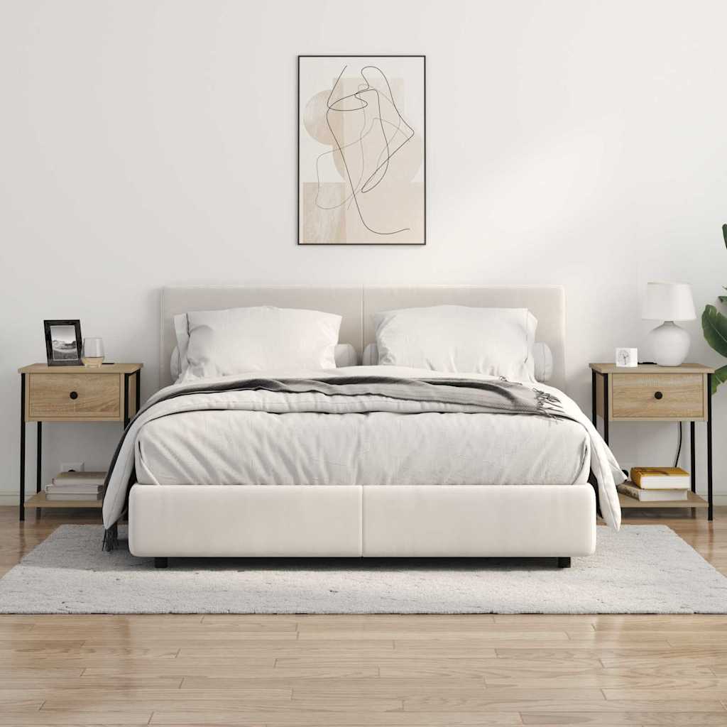 vidaXL Szafka Nocna z szufladą 2 pcs Dąb Sonoma 42 x 41 x 56 cm