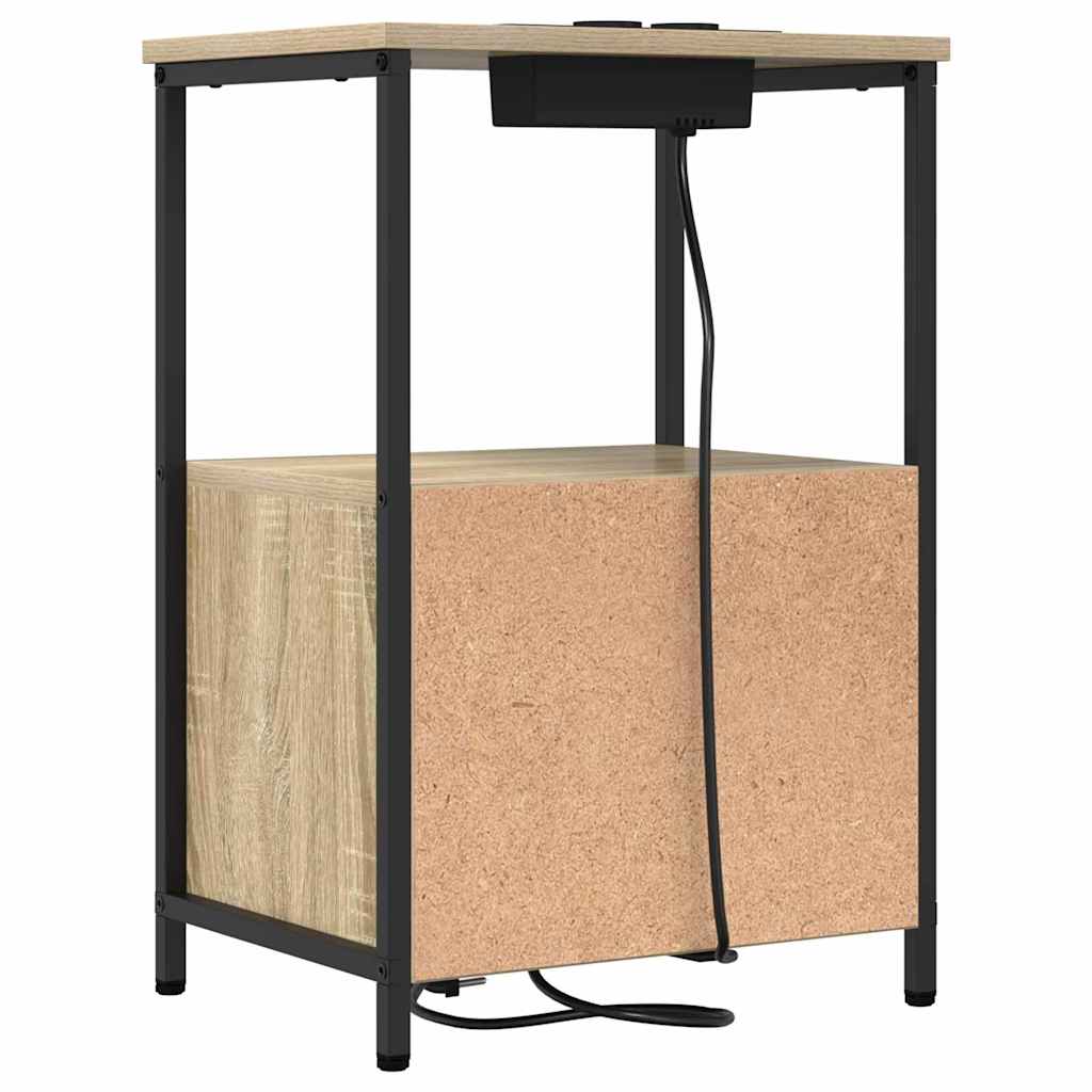 vidaXL Szafka Nocna z szufladą 2 pcs Dąb Sonoma 40 x 31 x 60 cm