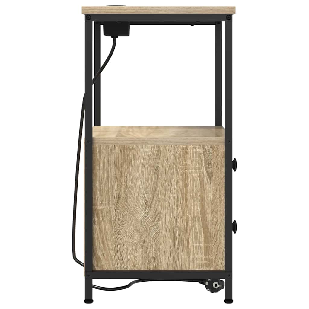 vidaXL Szafka Nocna z szufladą 2 pcs Dąb Sonoma 40 x 31 x 60 cm