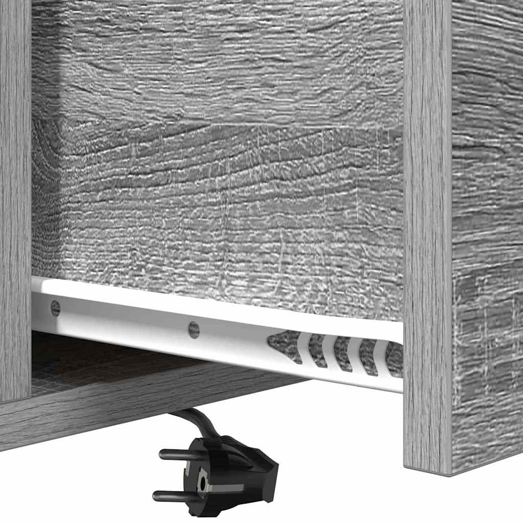 vidaXL Szafka Nocna z szufladą 2 pcs Szary Sonoma 40 x 31 x 60 cm