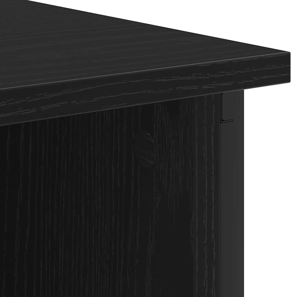 vidaXL Szafka Nocna 2 pcs Czarny Dąb 38 x 31 x 61 cm
