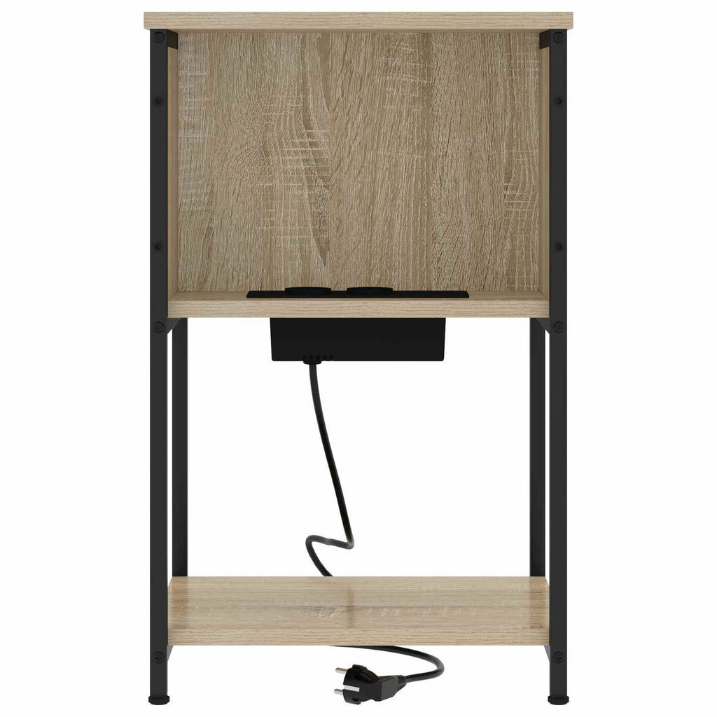 vidaXL Szafka Nocna 2 pcs Dąb Sonoma 38 x 31 x 61 cm