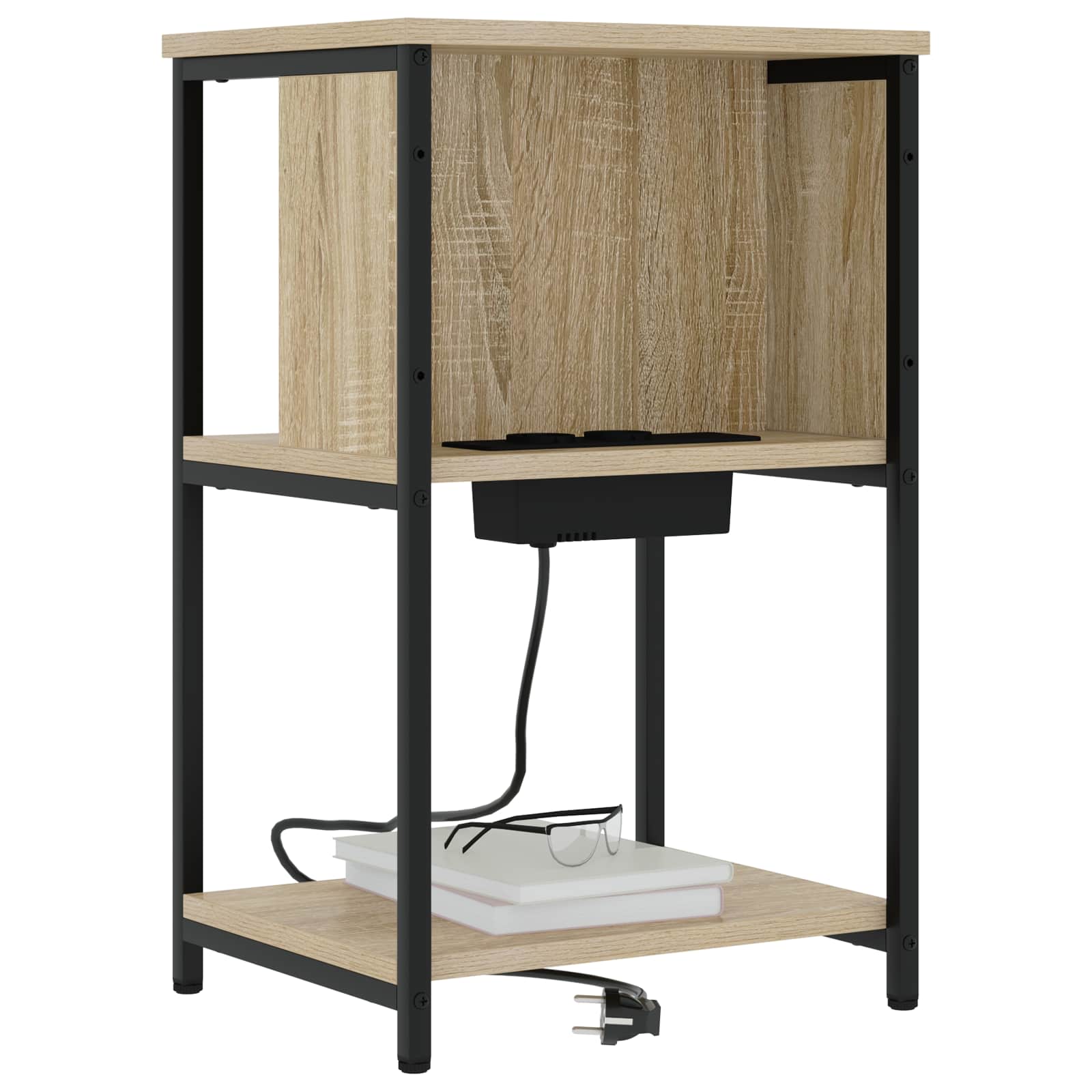 vidaXL Szafka Nocna 2 pcs Dąb Sonoma 38 x 31 x 61 cm