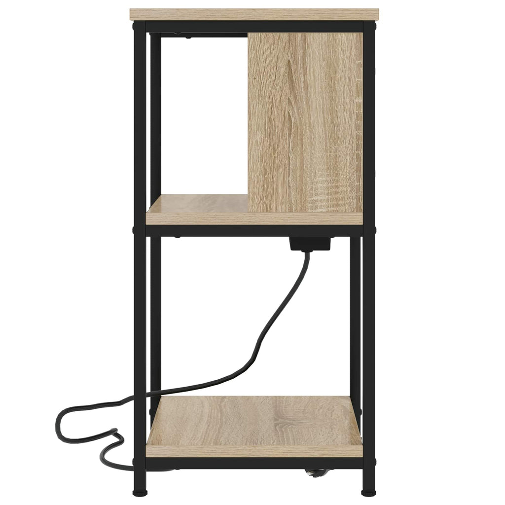 vidaXL Szafka Nocna 2 pcs Dąb Sonoma 38 x 31 x 61 cm