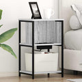 vidaXL Szafka Nocna 2 pcs Szary Sonoma 38 x 31 x 61 cm