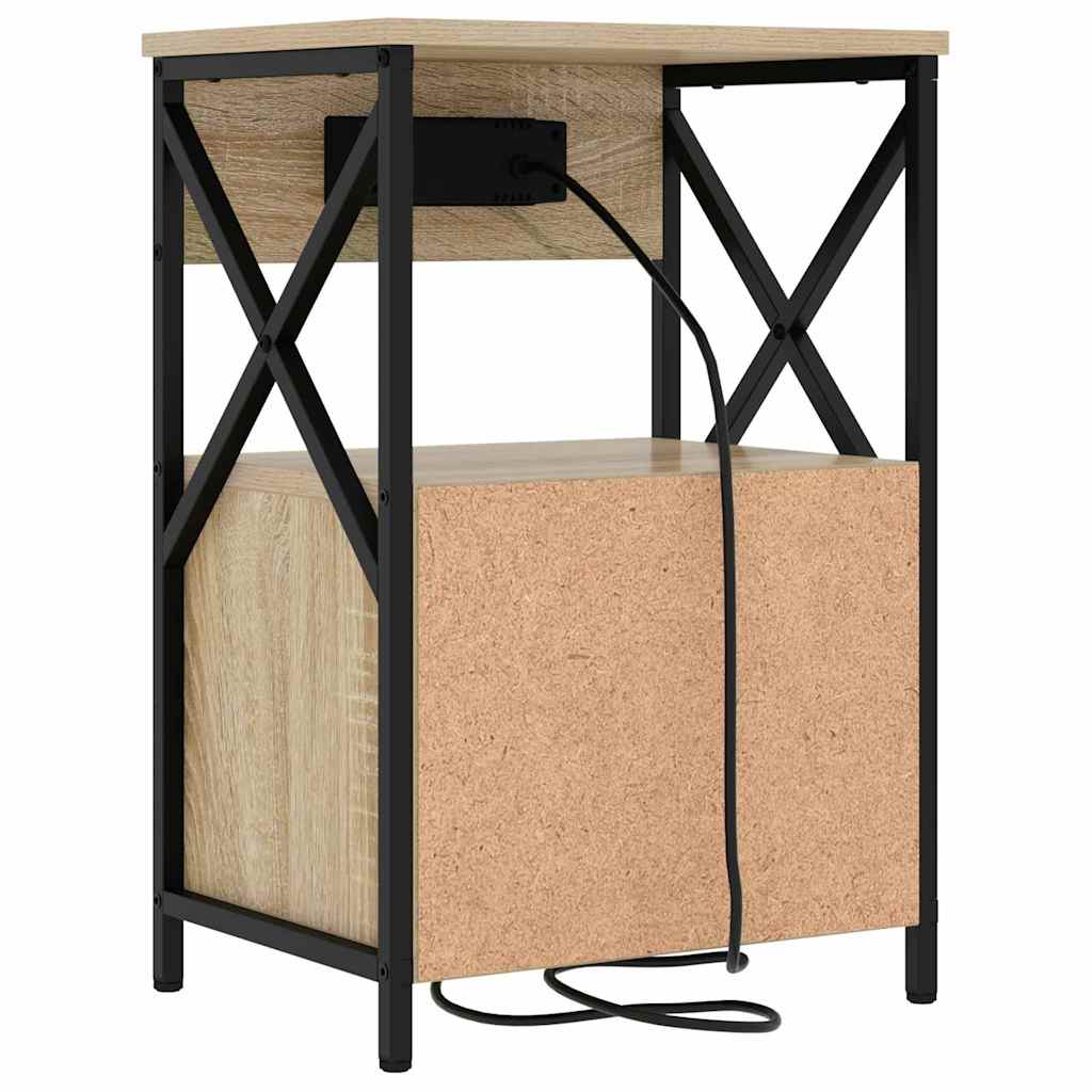 vidaXL Szafka Nocna Dąb Sonoma 40 x 31 x 60 cm Materiał drewnopochodny