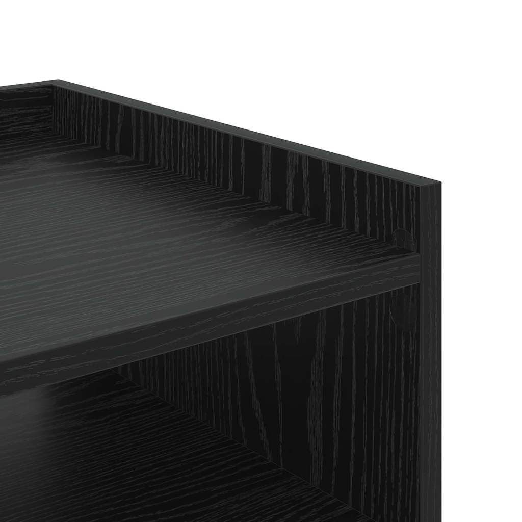 vidaXL Szafka Nocna Czarny Dąb 40 x 40 x 61 cm Materiał drewnopochodny