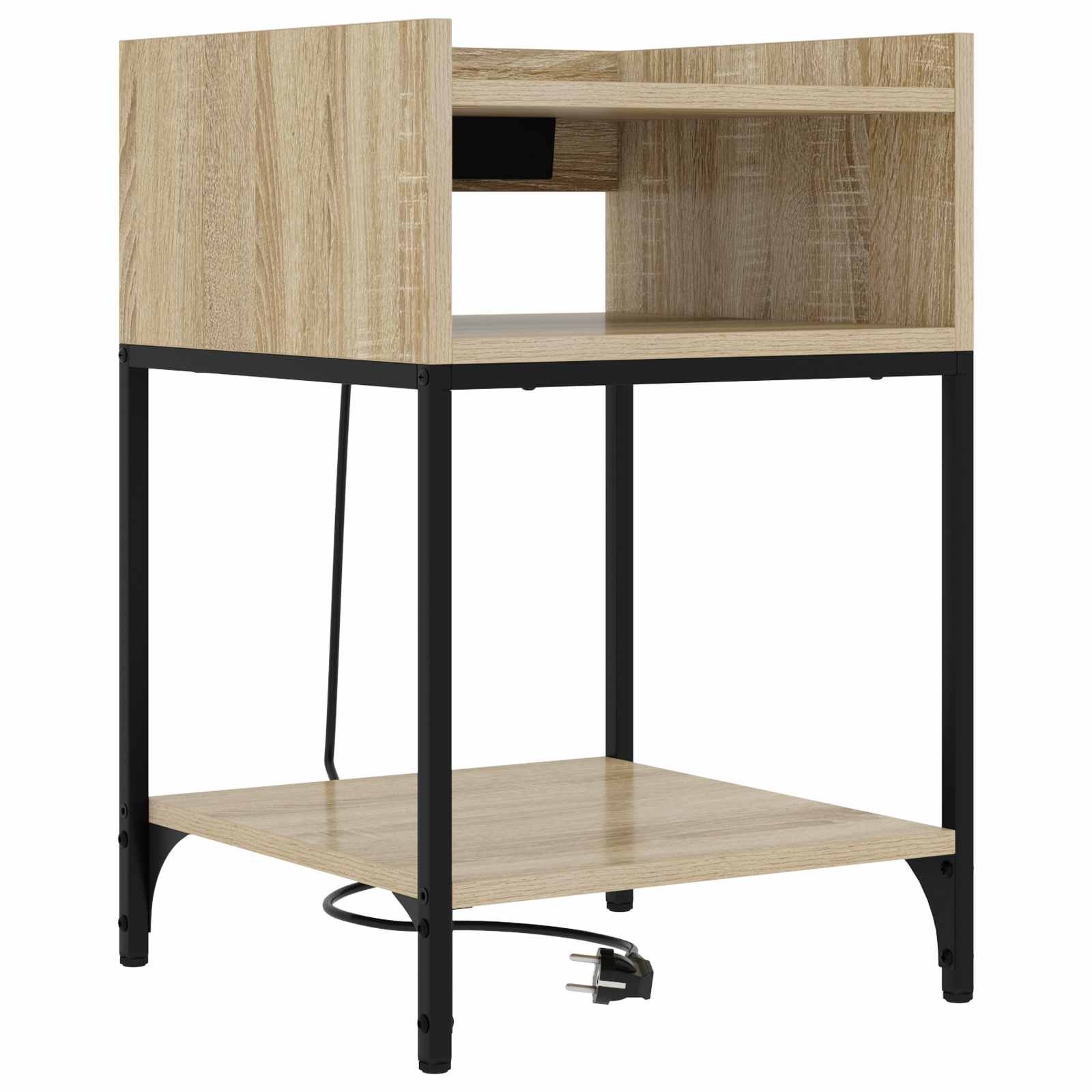 vidaXL Szafka Nocna z półką 2 pcs Dąb Sonoma 40 x 40 x 61 cm
