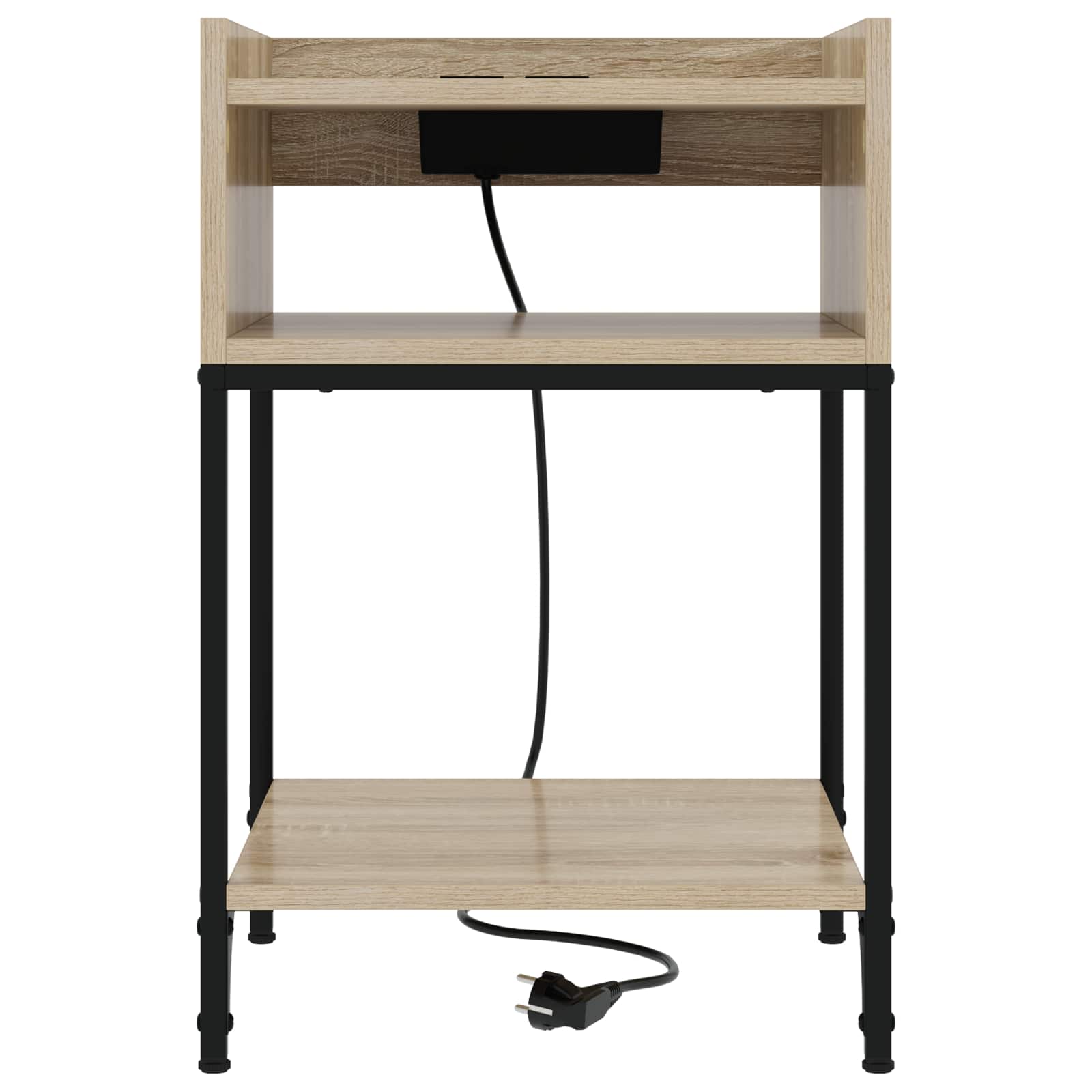 vidaXL Szafka Nocna z półką 2 pcs Dąb Sonoma 40 x 40 x 61 cm