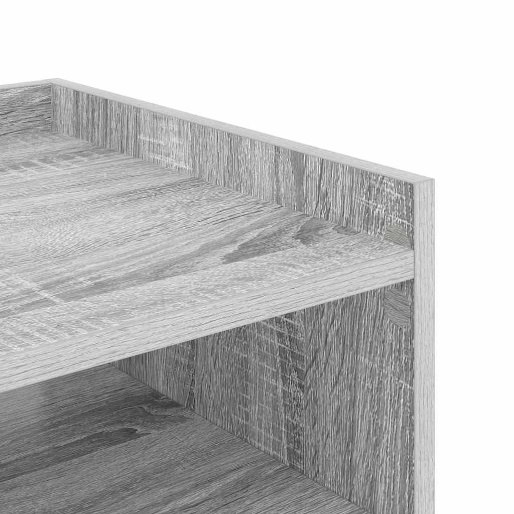 vidaXL Szafka Nocna z półką 2 pcs Szary Sonoma 40 x 40 x 61 cm