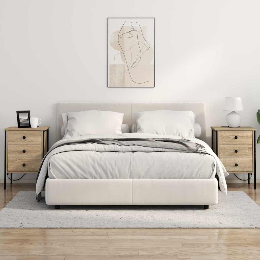 vidaXL Szafka Nocna z szufladą 2 pcs Dąb Sonoma 42 x 41 x 61 cm