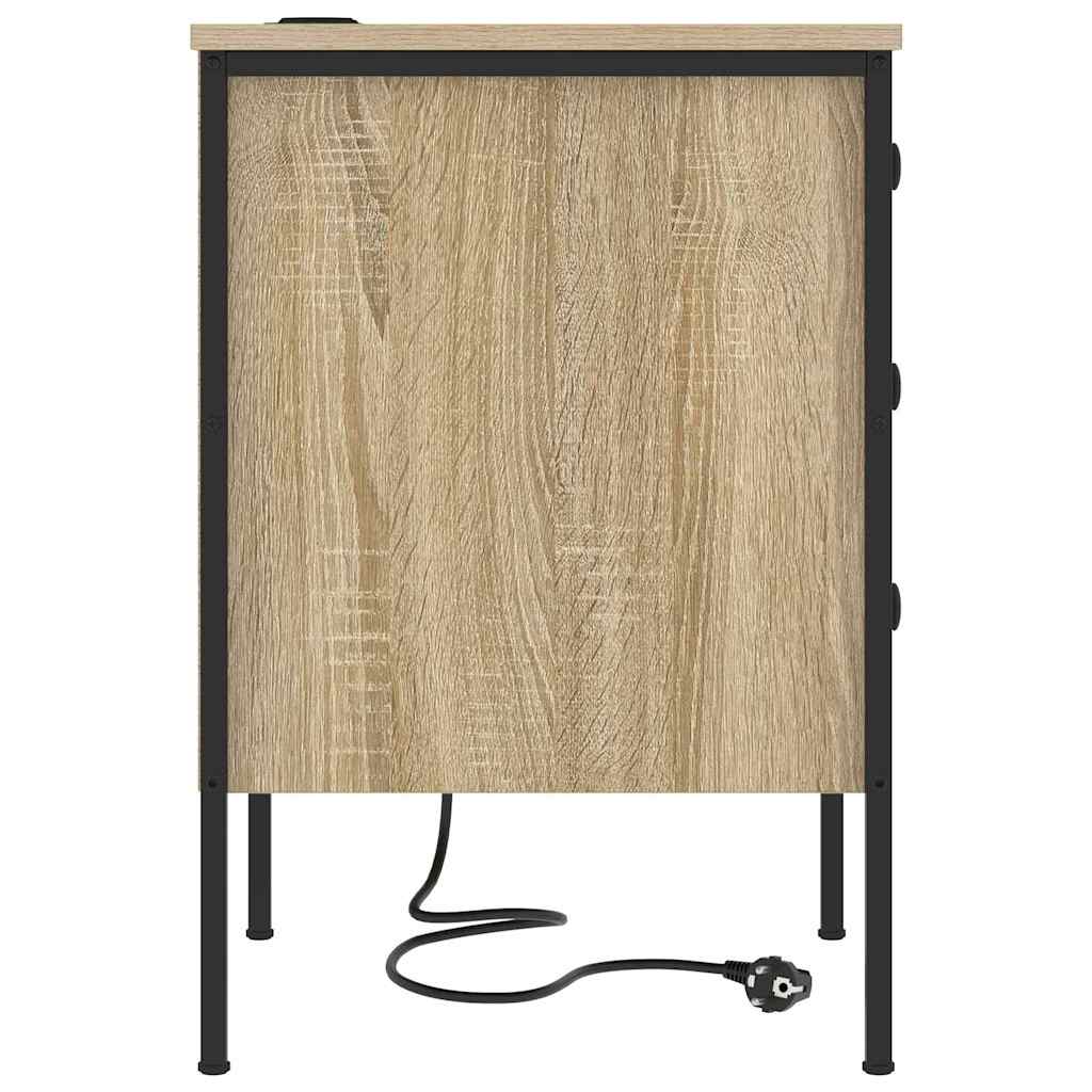 vidaXL Szafka Nocna z szufladą 2 pcs Dąb Sonoma 42 x 41 x 61 cm