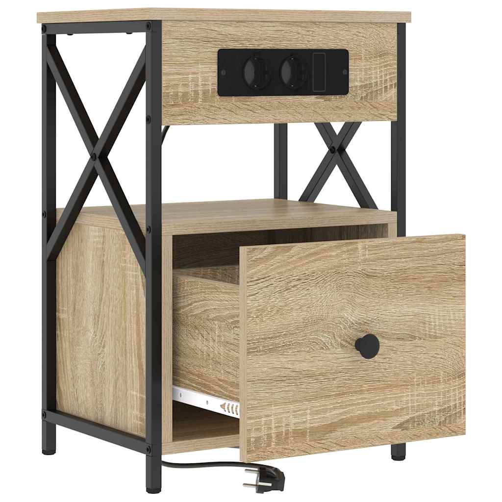 vidaXL Szafka Nocna Dąb Sonoma 40 x 31 x 60 cm Materiał drewnopochodny
