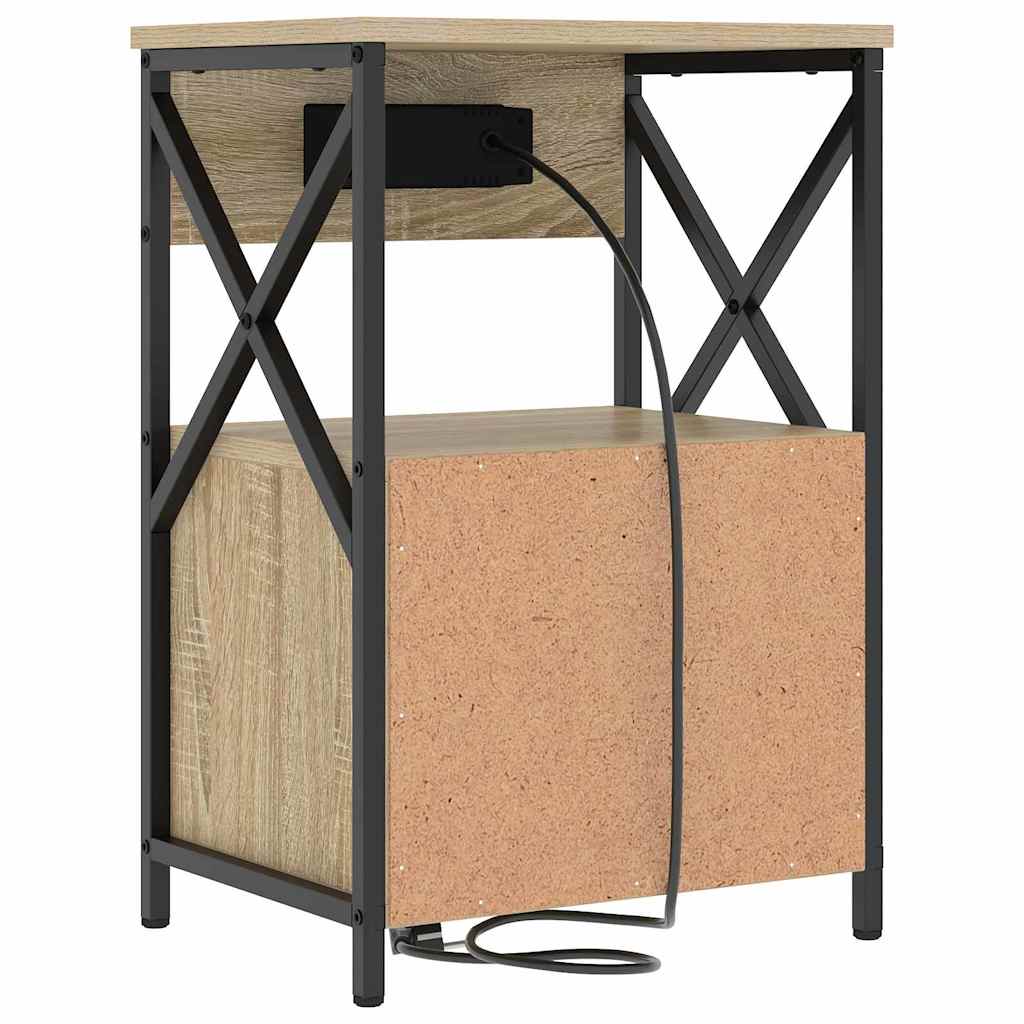 vidaXL Szafka Nocna z szufladą 2 pcs Dąb Sonoma 40 x 31 x 60 cm