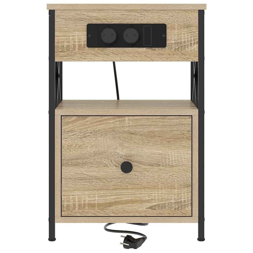 vidaXL Szafka Nocna z szufladą 2 pcs Dąb Sonoma 40 x 31 x 60 cm