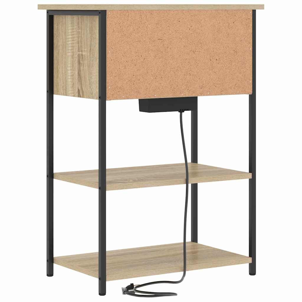 vidaXL Szafka Nocna Dąb Sonoma 55 x 31 x 76 cm Materiał drewnopochodny