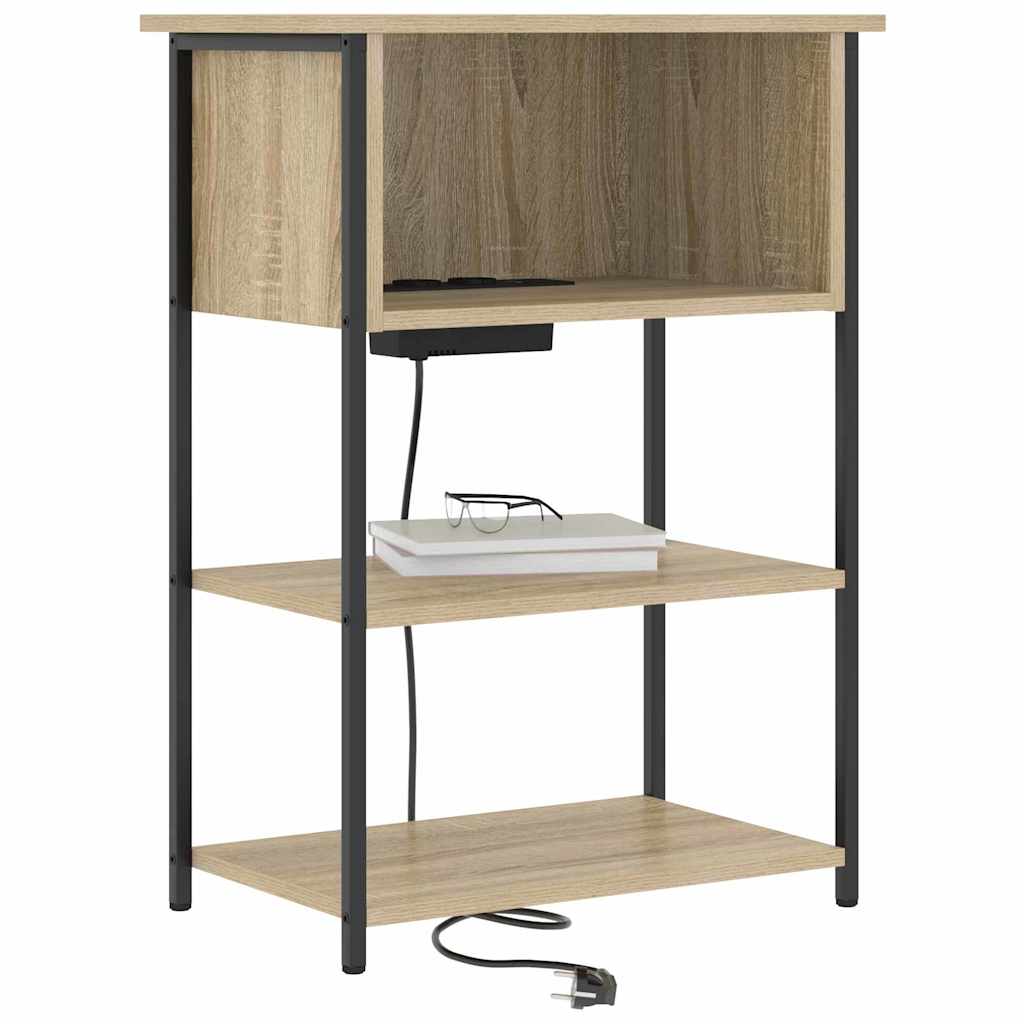 vidaXL Szafka Nocna Dąb Sonoma 55 x 31 x 76 cm Materiał drewnopochodny