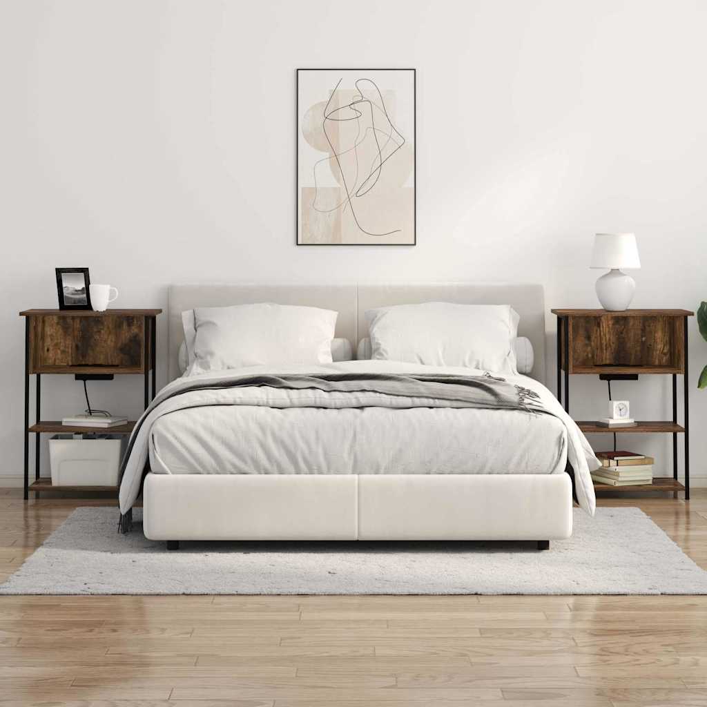 vidaXL Szafka Nocna Dąb wędzony 55 x 31 x 76 cm