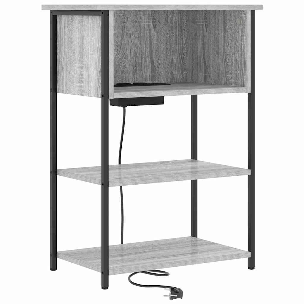 vidaXL Szafka Nocna Szary Sonoma 55 x 31 x 76 cm