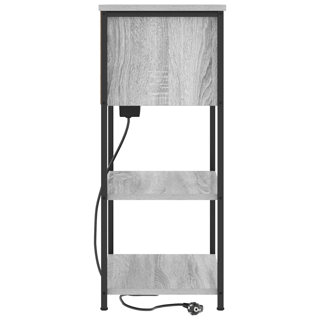 vidaXL Szafka Nocna Szary Sonoma 55 x 31 x 76 cm